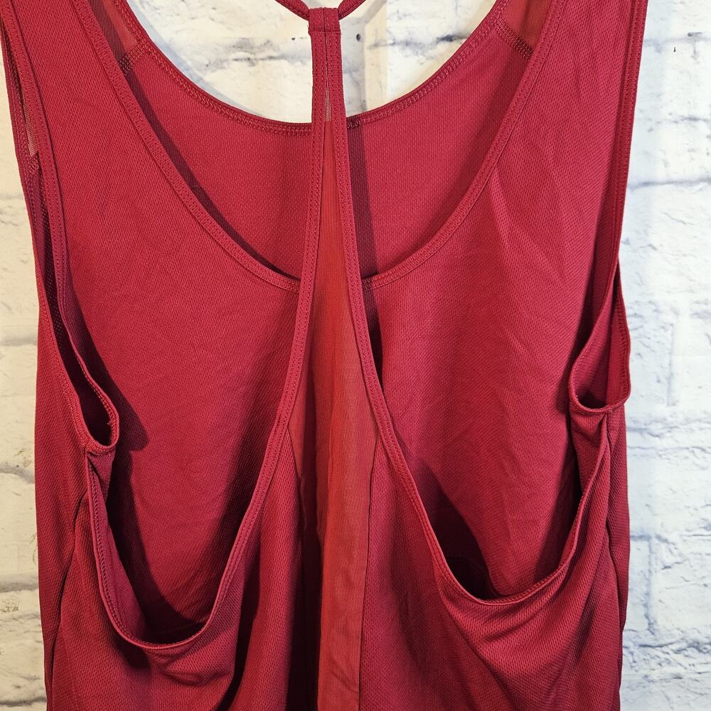 Nike Dri-FIT Women's Strappy Crossback Workout Tank Top Red - Size Large - Picture 5 of 7